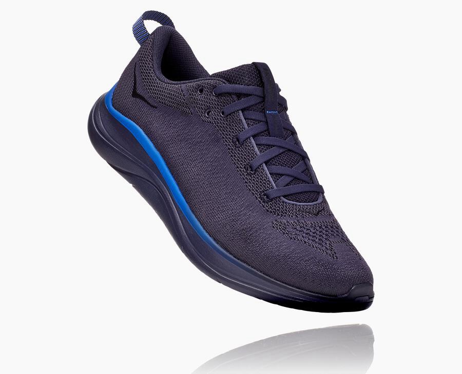 Hoka One One Running Shoes Mens Navy - Hupana Flow - 69071CEGI